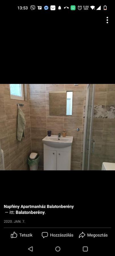 Napfeny Apartmanhaz Balatonberény מראה חיצוני תמונה